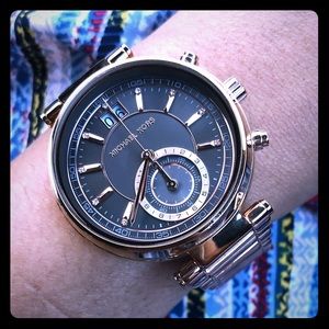 Michael Kors Sawyer rose gold watch 38mm dial size